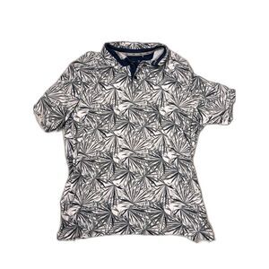 Walter Hagen 11 Men's Leaf Pattern Golf Polo
